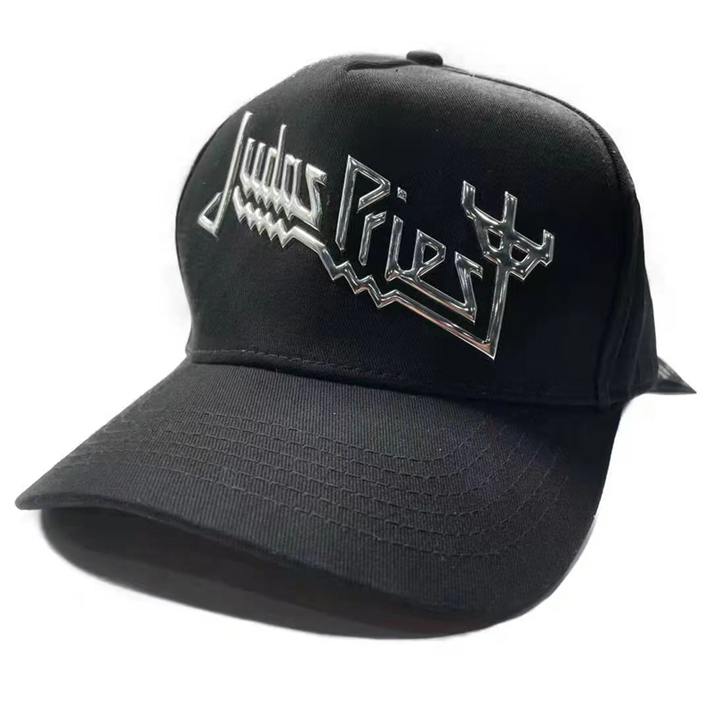 JUDAS PRIEST 官方原版棒球帽 Fork Logo 闪银
